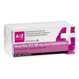 IBUPROFEN AbZ 400 mg akuutteja kalvopäällysteisiä tabletteja, 50 kpl
