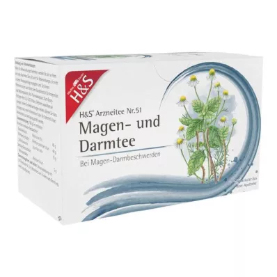 H&amp;S Vatsa- ja suolistotee suodatinpussi, 20X2.0 g