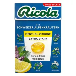 RICOLA o.Z.Box Menthol Lemon Extra Vahvat Karkit, 50 g