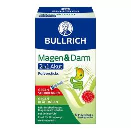 BULLRICH vatsa &amp; suolisto 2in1 akuuttijauhepuikot, 12 kpl