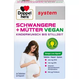DOPPELHERZ Raskaana+Äidit vegaaninen syst.combipack., 60 kpl