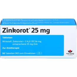 ZINKOROT 25 mg tabletit, 50 kpl