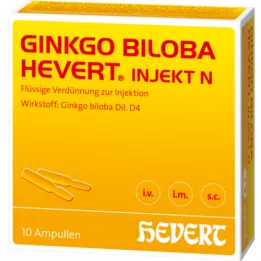 GINKGO BILOBA HEVERT injekt N-ampullit, 10 kpl