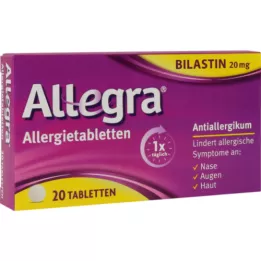 ALLEGRA Allergiatabletit 20 mg tabletit, 20 kpl