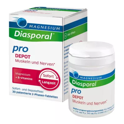 MAGNESIUM DIASPORAL pro B-Vit.DEPOT Musk.+Nerv.Tab, 30 kpl