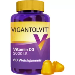 VIGANTOLVIT 2000 I.U. D3-vitamiinia pehmeät purukumit, 60 kpl