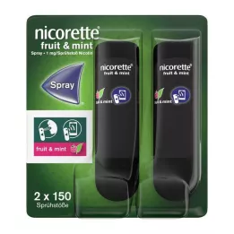 NICORETTE Hedelmät &amp; Minttu Spray 1 mg/spray NFC, 2 kpl