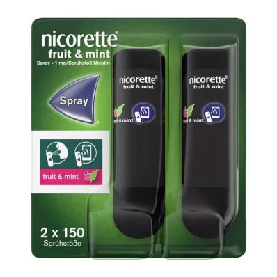 NICORETTE Hedelmät &amp; Minttu Spray 1 mg/spray NFC, 2 kpl