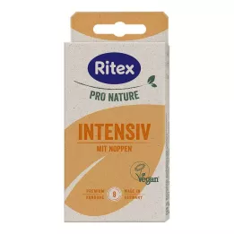 RITEX PRO NATURE INTENSIV vegaaniset kondomit, 8 kpl