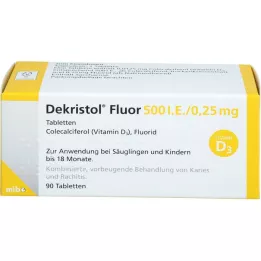 DEKRISTOL Fluori 500 I.U./0,25 mg tabletit, 90 kpl