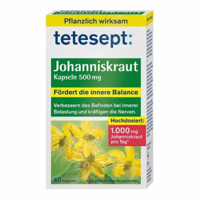 TETESEPT Mäkikuisma 500 mg kapselit, 60 kpl