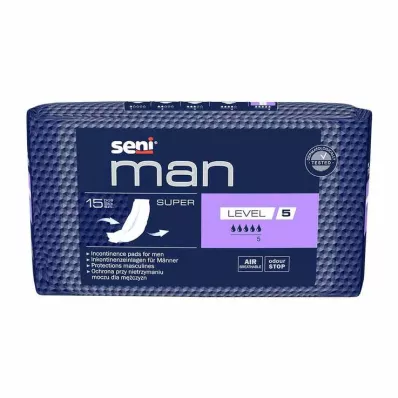 Seni® Man inkontinenssityyny supertaso 5, 15 kpl