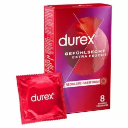 DUREX Sensitive extra kosteat kondomit, 8 kpl