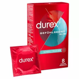 DUREX Sensitive Slim kondomit, 8 kpl