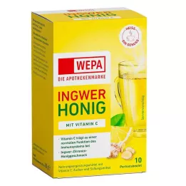 WEPA Inkivääri+Hunaja+C-vitamiini jauhe, 10X10 g