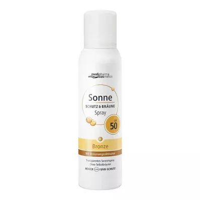SONNE SCHUTZ &amp; Rusketussuihke pronssia LSF 50, 150 ml