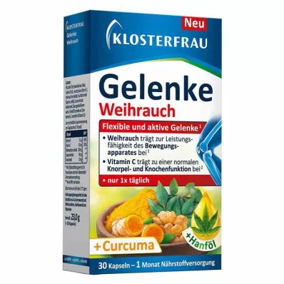Klosterfrau Joints Frankincense pehmeät kapselit, 30 kpl