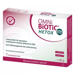 OMNI BiOTiC HETOX Jauhepussit, 7X6 grammaa