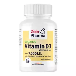 VEGANE D3-vitamiini 7000 I.U. Viikoittaiset depotkapselit, 60 kpl