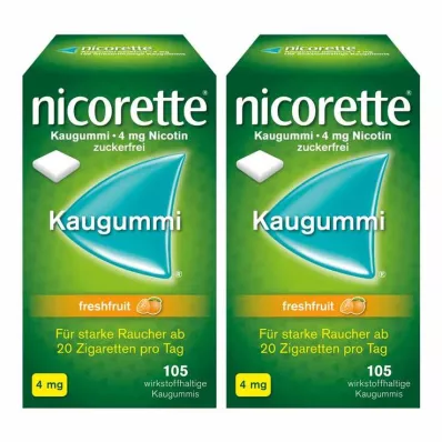 NICORETTE Purukumi 4 mg freshfruit, 210 kpl