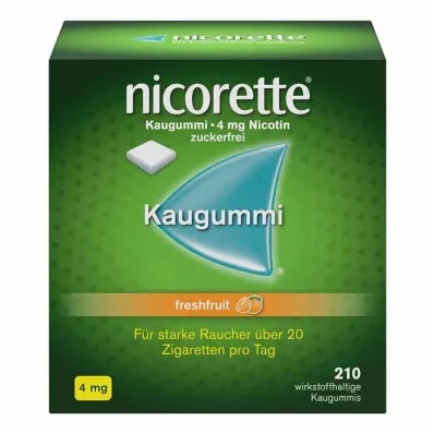 nicorette® purukumi tuorehedelmä, 4 mg nikotiinia, 210 kpl nicorette® purukumi tuorehedelmä, 4 mg nikotiinia, 210 kpl