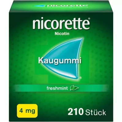 NICORETTE Purukumi 4 mg tuoreminttua, 210 kpl
