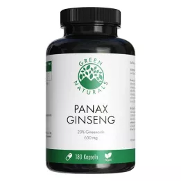GREEN NATURALS Panax Ginseng korkea-annoksinen vegaaninen kapseli, 180 kpl