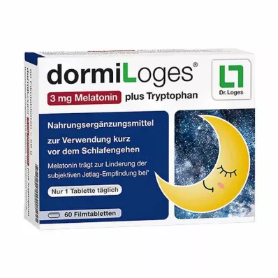 DORMILOGES 3 mg melatoniini plus tryptofaani kalvopakkaus, 60 kpl