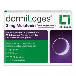 DORMILOGES 3 mg melatoniini plus tryptofaani kalvopakkaus, 60 kpl