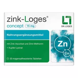 ZINK-LOGES concept 15 mg enteropäällysteiset tabletit, 30 kpl