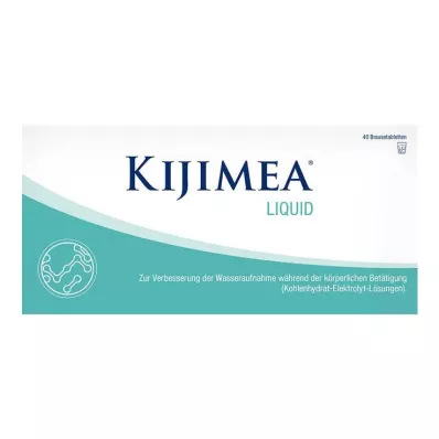 KIJIMEA Nestemäiset poreilevat tabletit, 40 kpl
