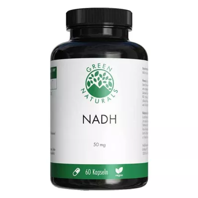 GREEN NATURALS NADH vegaaniset ja korkea-annoksiset kapselit, 60 kpl