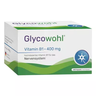 GLYCOWOHL B1-vitamiini Tiamiini 400 mg suurannoskapseli, 200 kpl